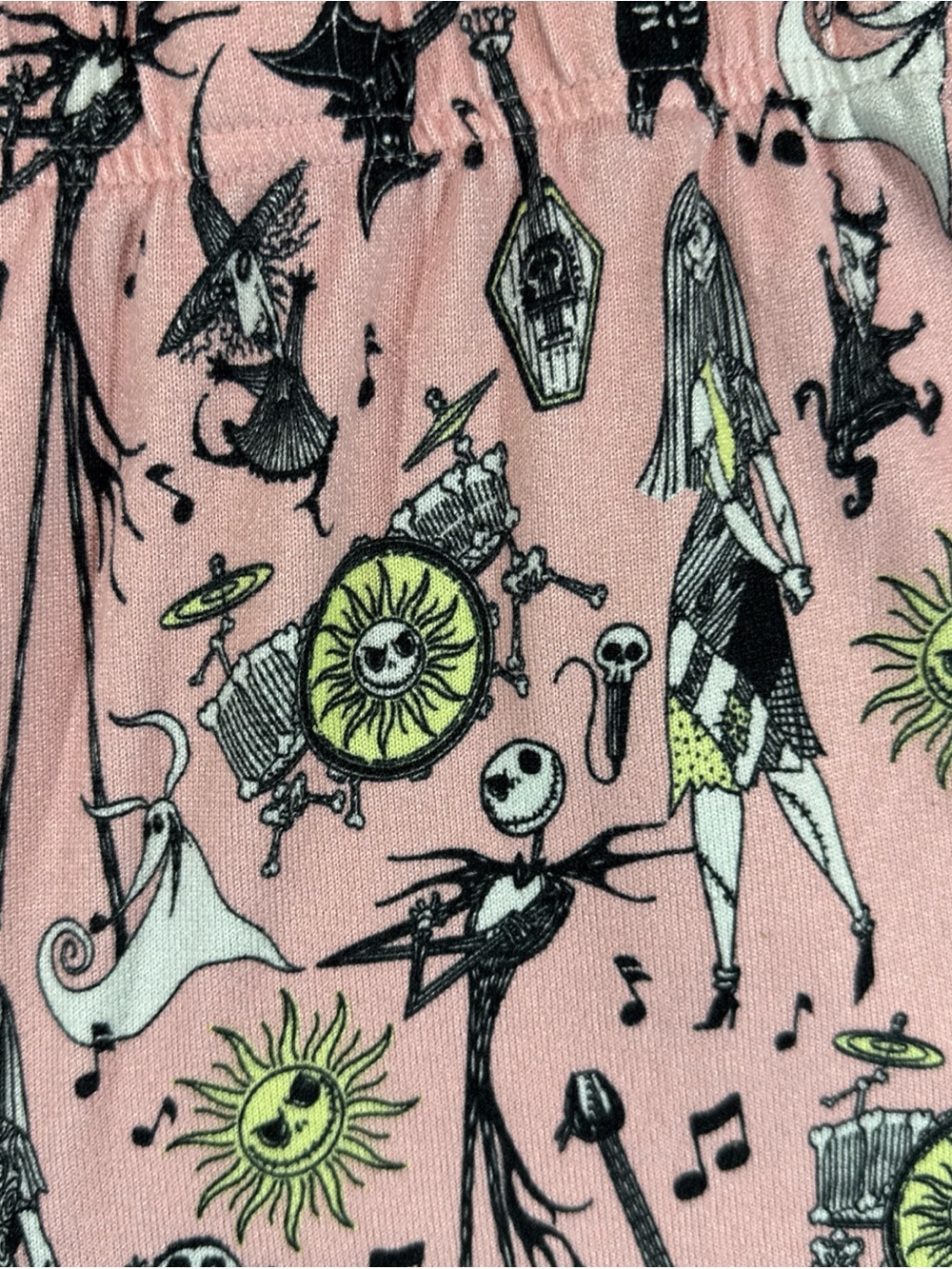 Nightmare Before Christmas Pajama Shorts - Women 2XL - Spooky Comfy PJ Halloween - Picture 3 of 7